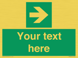 Custom Arrow Right Sign